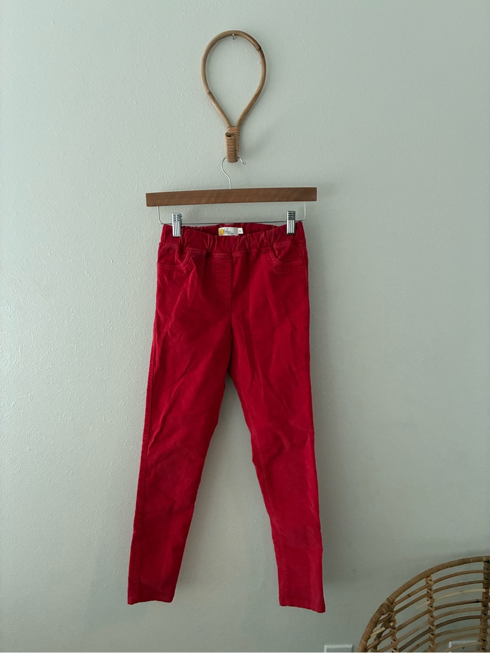 Kids Boden Red Corduroy Pants